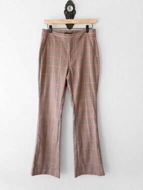 Banana Republic Houndstooth Flare Trousers Slim Flare Pants Size 4